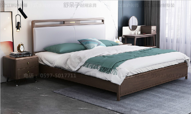 中式时尚-软床/皮床/布床/床头柜-m野